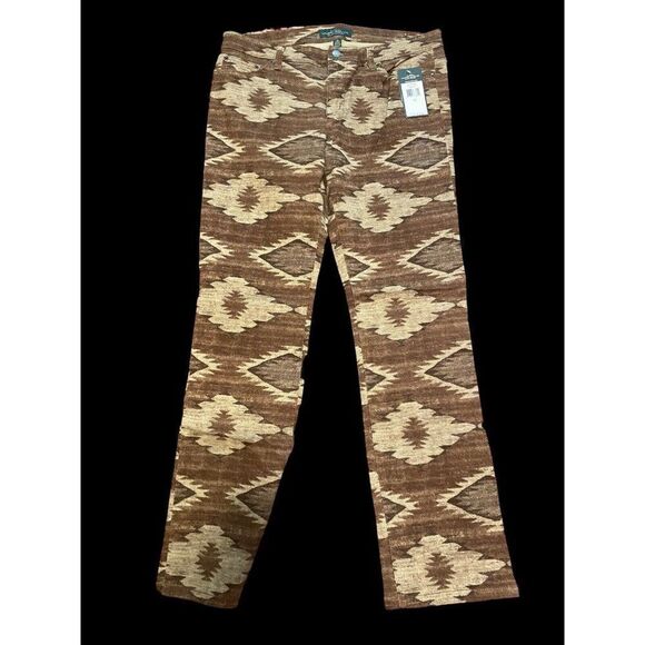 Lauren Jeans Co. Pants - NWT - Lauren Jeans Co.  modern straight tan multi aztec size 12